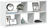 vidaXL Prateleira de parede 100x25x50 cm derivados de madeira branco