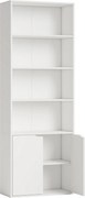 HOMCOM Estante para Livros com 4 Compartimentos Abertos e 1 Armário com 2 Prateleiras Armazenamento Livros Plantas para Sala de Estar | Aosom Portugal