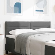 Cabeceira vidaXL Design Linhas Cinza Escuro 140 cm Tecido