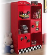 Estante infantil RACER 1335 x 420 x 760 mm Vermelha