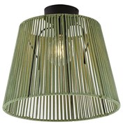 Plafon de exterior Japandi com corda verde IP54 - Jayla