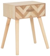 vidaXL Mesa de cabeceira com gaveta 44x30x58 cm madeira maciça