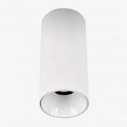 Aplique De Teto Led De Superfície Redondo Ø7,2 Cm Para Exterior Em Alumínio Luisiana Branco & Branco 3000k & 8 W & 38º - Sklum