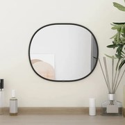 vidaXL Espelho de parede 30x25 cm preto