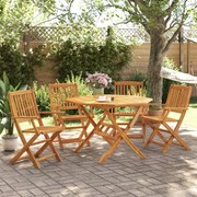 vidaXL 5 pcs conj. jantar dobrável para jardim madeira acácia maciça
