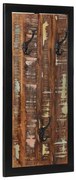 Cabide multicor 40x2x80 cm madeira maciça recuperada