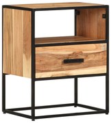 vidaXL Mesa de cabeceira 40x30x50 cm madeira de acácia maciça