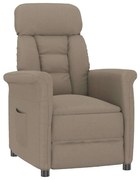 vidaXL Poltrona Recliner Taupe