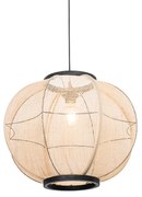 Candeeiro de suspensão oriental castanho 48 cm - Rob
