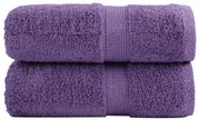 vidaXL Toalhas de bidé premium SOLUND 2 pcs 30x50 cm 600 gsm roxo