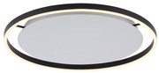 Candeeiro de teto cinzento escuro 60 cm com LED regulável em 3 níveis - Zlatan Moderno