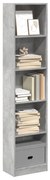 vidaXL Estante 40x24x176 cm derivados de madeira cinzento cimento