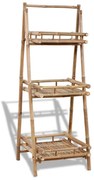 vidaXL Floreira c/ 3 prateleiras bambu