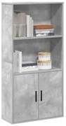 vidaXL Estante 60x24x120 cm derivados de madeira cinzento cimento