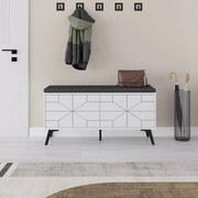 Armário Multiusos Berlin A – Nogueira e Branco – 60x200x35 cm