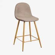 Pacote Com 4 Bancos Altos Glamm Toupeira & ↑65 Cm & Madeira Natural - Sklum