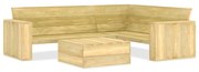 vidaXL 2 pcs conjunto móveis jardim madeira de pinho impregnada