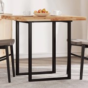 vidaXL Tampo de mesa quadrado 80x80x4 cm madeira de acácia maciça