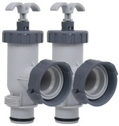 vidaXL Válvulas de regulação para piscina 2 pcs