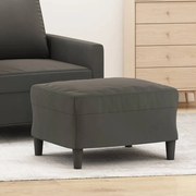 vidaXL Apoio de pés 60x50x41 cm veludo cinzento-escuro