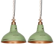 Conjunto de 2 Pendentes Vintage Cobre - Goliath grande Industrial,Retro,Art Deco