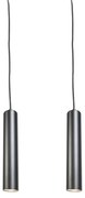 Conjunto de 2 Pendentes de Design Preto - Tuba Small Design,Industrial,Moderno