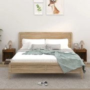 vidaXL Mesas de cabeceira 2 pcs 40x35x50 cm cor carvalho fumado