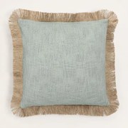 Coussin Carré 45x45 Cm En Coton Paraiba Tropa - Crema Linho - Sklum
