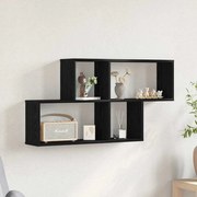 Armário de Parede de Carvalho Preto vidaXL 76x15x53 cm Feito de Madeira Engenharia