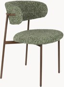 Cadeiras de jantar estofadas Claes, conjunto de 2