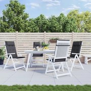 vidaXL Almofadões p/ cadeira encosto alto 4pcs tecido oxford antracite