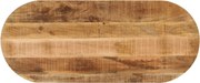 vidaXL Tampo de mesa oval 140x50x2,5cm madeira mangueira áspera maciça