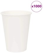 vidaXL Copos de café de papel 1000 pcs 12oz 300ml branco