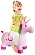 Uniórnio multicolor insuflável Saltitante Infantil com bomba