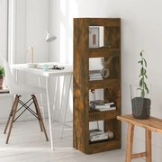 vidaXL Estante/divisória 40x30x135 cm cor carvalho fumado
