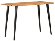 vidaXL Mesas de jantar Marrom e Preto 110 x 55 x 78 cm