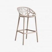 Pacote Com 4 Bancos Altos De Polipropileno Ores Moka Brown & ↑75 Cm - Sklum