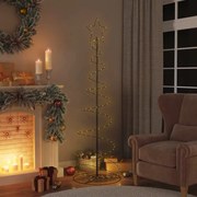 vidaXL LED Árvore de Natal 120 LEDs Branco Quente 180 cm