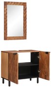 vidaXL Conjuntos de Banheiro com porta 2 pcs Acácia Marrom Winish