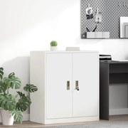vidaXL Armário de arrumação Branco 80 x 40 x 90 cm Aço