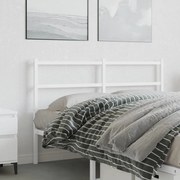 vidaXL Cabeceira de cama 140 cm metal branco