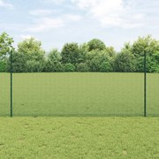 Cerca de Arame Soldado com 22 Postes U Verde 1.2x50 m Aço
