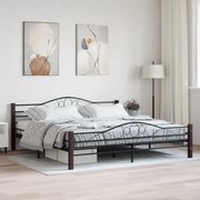 Estrutura de cama metal 180x200 cm preto