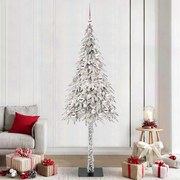 vidaXL Árvore de Natal com 300 LEDs com suporte Branco 180 cm PE e Aço