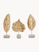 Objetos decorativos Blatt, conjunto de 3