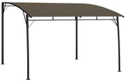 vidaXL Toldo para-sol de jardim 3x3x2,55 m cinzento-acastanhado