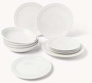 Conjunto de loiça artesanal Stevns, 4 pessoas, 12 uni.