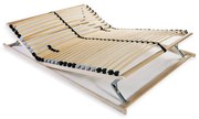 vidaXL Estrado de ripas com 28 ripas 7 zonas 100x200 cm