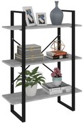 vidaXL Estante 80x30x105 cm derivados de madeira cinzento cimento
