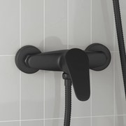 vidaXL Torneira de Misturador de Chuveiro Preto G 1 / 2 polegadas